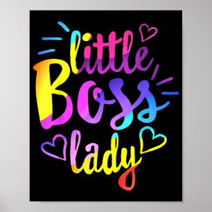 Kleine baas dame meisjes kinderen dochter baby min poster