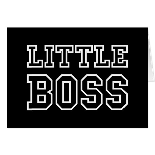 KLEINE BAAS KAART (Voorkant Horizontaal)