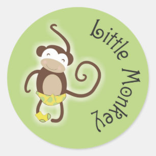 Kleine Baby aap Sticker 1,5 inch