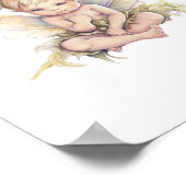 Kleine baby airy waterverf poster (Hoek)