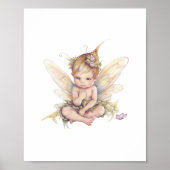Kleine baby airy waterverf poster (Voorkant)