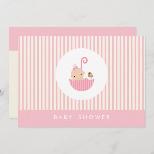 {kleine baby} baby shower uitnodiging (Voorkant / Achterkant)