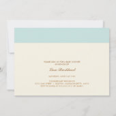 {kleine baby} baby shower uitnodiging (Achterkant)