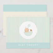 {kleine baby} baby shower uitnodiging (Voorkant / Achterkant)