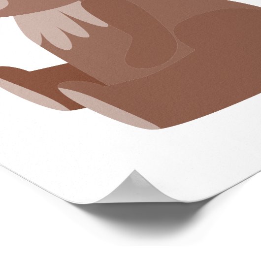 Kleine Baby Beer Nursery Poster (Hoek)