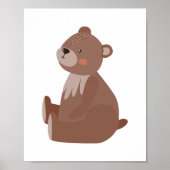 Kleine Baby Beer Nursery Poster (Voorkant)