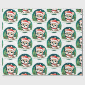 Kleine Baby Dier Xmas Magic Cadeaupapier (Vlak)