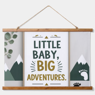 Kleine baby groot hangend wandkleed