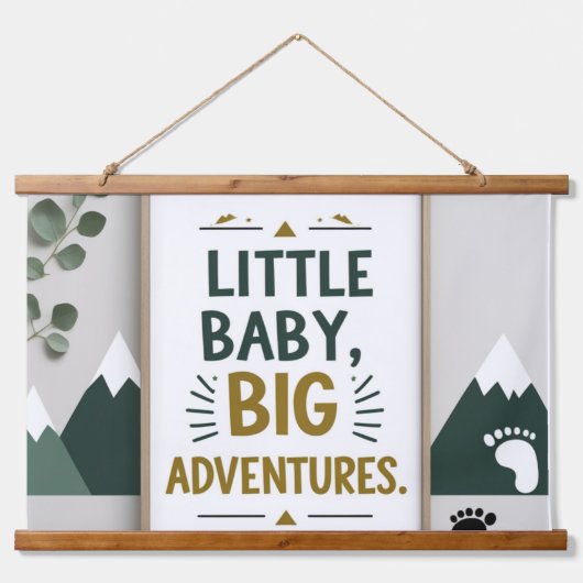 Kleine baby groot hangend wandkleed (Voorkant)