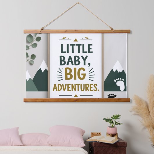 Kleine baby groot hangend wandkleed (Slaapkamer)