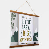 Kleine baby grote  hangend wandkleed (Gebogen)