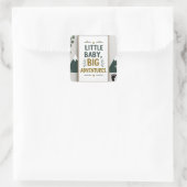 Kleine baby grote vierkante sticker (Tas)