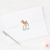 Kleine Baby Herten Dank u sticker (Envelop)