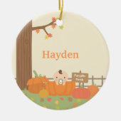 Kleine Baby in Pumpkin Patch Ornament (Voorkant)