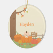 Kleine Baby in Pumpkin Patch Ornament (Links)