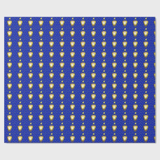 Kleine Baby Jezus in de Manger Wrapping Paper Cadeaupapier (Vlak)