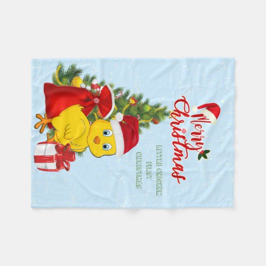 Kleine Baby kerst Fleece Deken (Voorkant (Horizontaal))