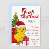 Kleine Baby kerst Kaart (Voorkant / Achterkant)