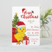 Kleine Baby kerst Kaart (Staand voorkant)