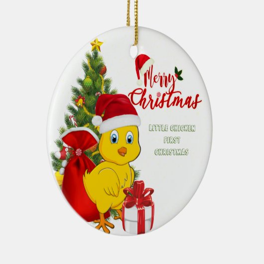 Kleine Baby kerst Keramisch Ornament (Rechts)