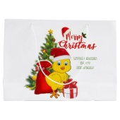 Kleine Baby kerst Large Cadeautasje (Achterkant)