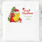 Kleine Baby kerst Rechthoekige Sticker (Tas)