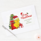 Kleine Baby kerst Rechthoekige Sticker (Envelop)