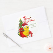 Kleine Baby kerst Ronde Sticker (Envelop)