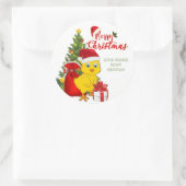 Kleine Baby kerst Ronde Sticker (Tas)