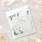 Kleine Baby Lamb en Eucalyptus doop Bedankzakje (Geknipt)