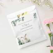 Kleine Baby Lamb en Eucalyptus doop Bedankzakje (Gezegeld)