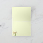 Kleine Baby lammeren op Gele Hartelijk dank Bedankkaart (Binnen)