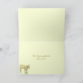 Kleine Baby lammetjes op gele Valentijnsdag Kaart (Binnen)