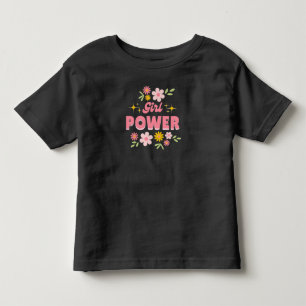 kleine baby meisjes power bloemige cadeau ideeën T Kinder Shirts
