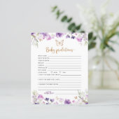 Kleine baby met paarse vlindergouden vlinder (Staand voorkant)