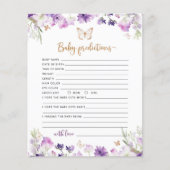 Kleine baby met paarse vlindergouden vlinder (Voorkant)