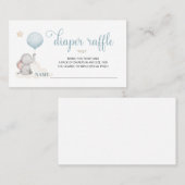 Kleine Baby olifant Baby shower Visitekaartje (Voorkant / Achterkant)