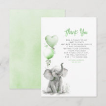 Kleine Baby olifant bedankt