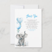 Kleine Baby olifant bedankt (Voorkant)