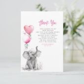 Kleine Baby olifant bedankt (Staand voorkant)