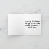 Kleine Baby olifant Happy Birthday Kaart (Binnen)