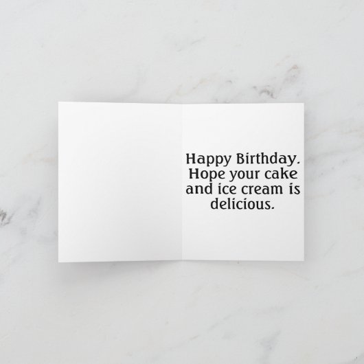 Kleine Baby olifant Happy Birthday Kaart (Binnen)