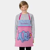 Kleine Baby olifantenbloem Kinder op maat Schort (Gedragen)