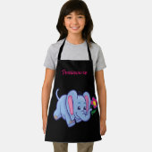 Kleine Baby olifantenbloem Kinder op maat Schort (Insitu)