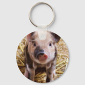 Kleine Baby Piglet Sleutelhanger (Voorkant)