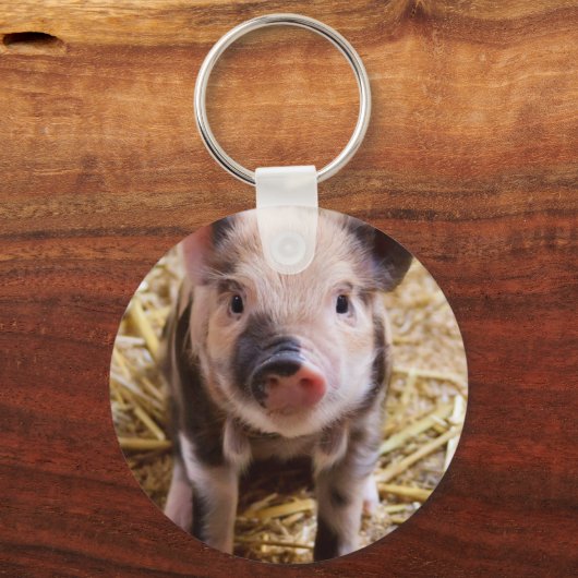 Kleine Baby Piglet Sleutelhanger (Voorkant)