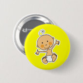 Kleine baby ronde button 5,7 cm (Voorkant /achterkant)