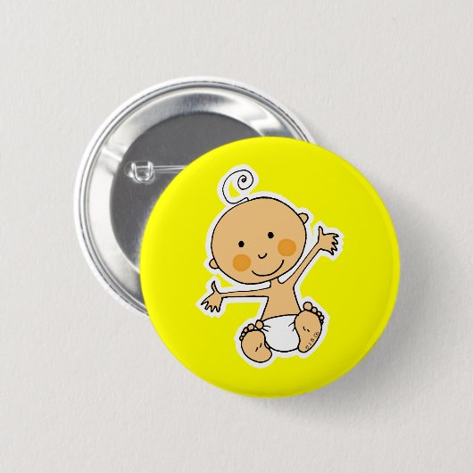 Kleine baby ronde button 5,7 cm (Voorkant /achterkant)