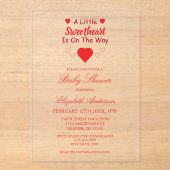 Kleine Baby shower Acryl Uitnodigingen (Voorkant)