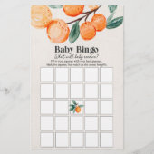 kleine baby shower baby bingo (Voorkant)
